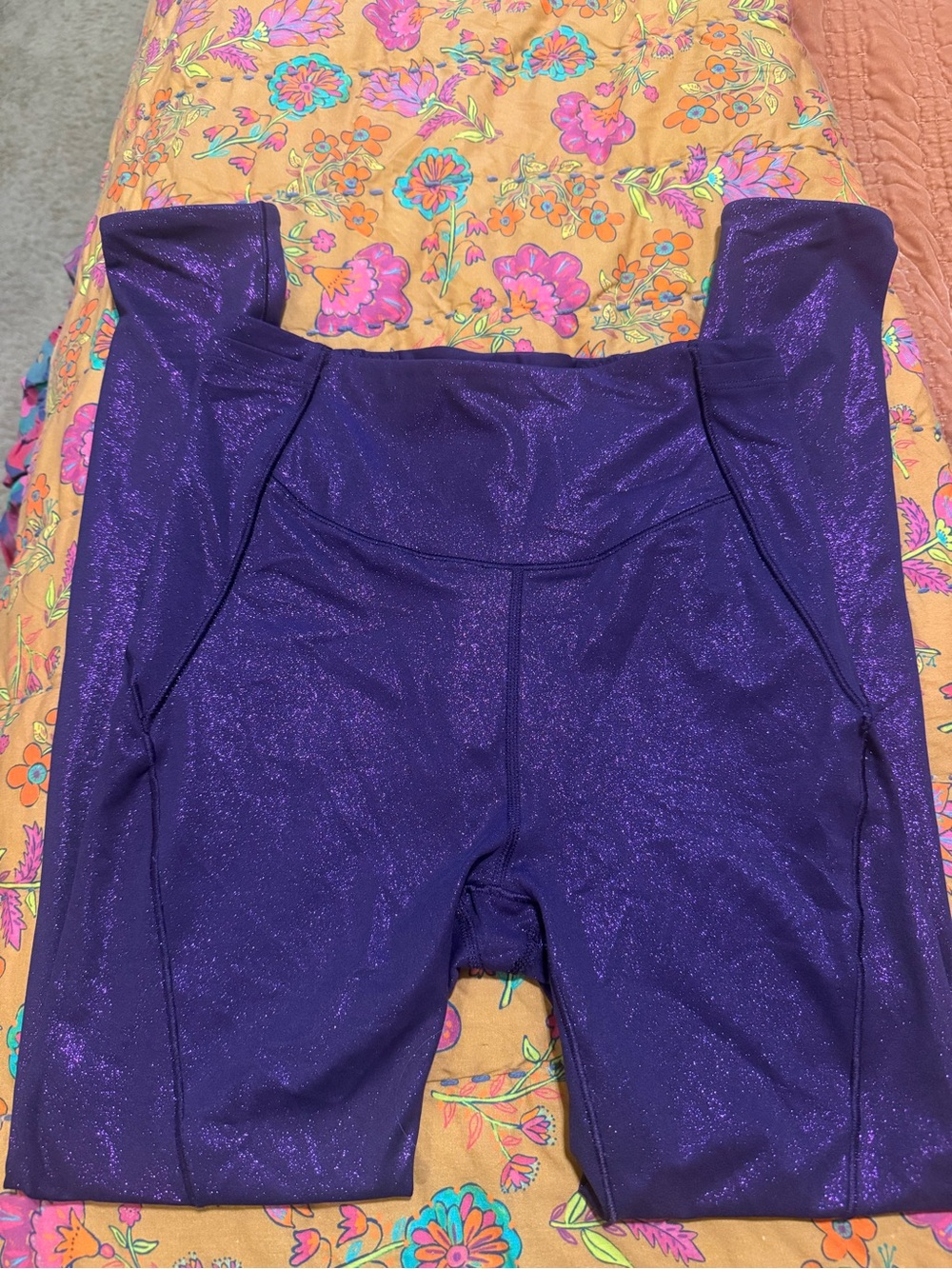 Victoria's Secret Shimmery Purple Girls' Leggings